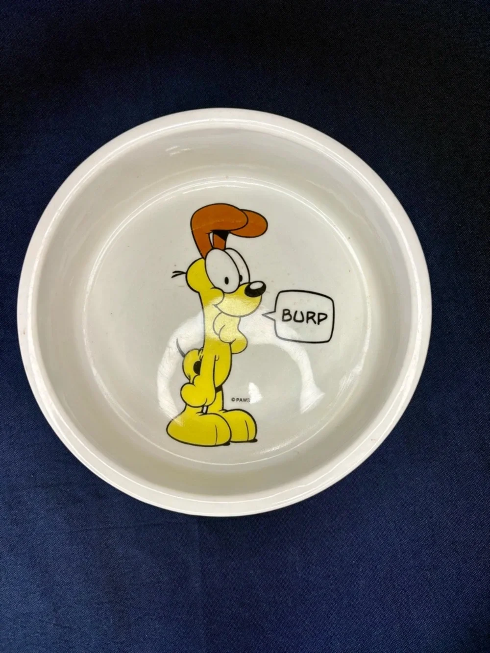 Vintage Cartoon Odie Ceramic Bowl with 